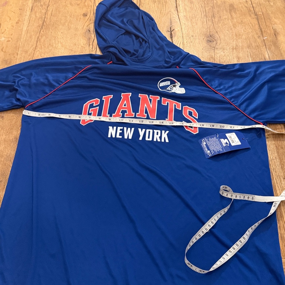 NWT NY GIANTS HOODED SHIRT STARTER - Picture 4 of 5